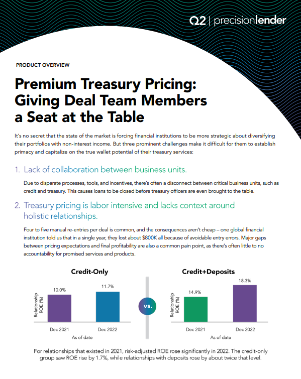 Premium Treasury Pricing: Giving deal team members  a seat at the table