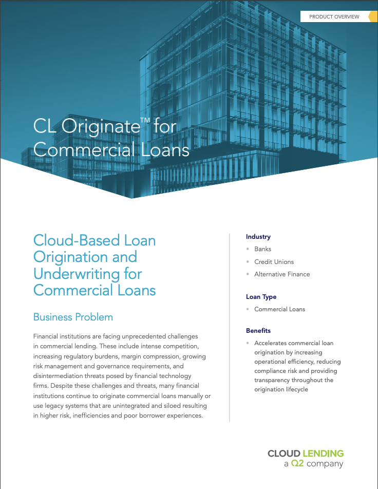 CL Originate™ for Commercial Loans