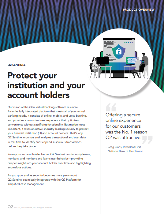 Protect your  institution and your  account holders