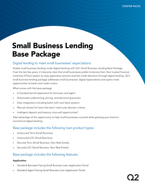 Find out more about our Small Business Lending Starter Pack