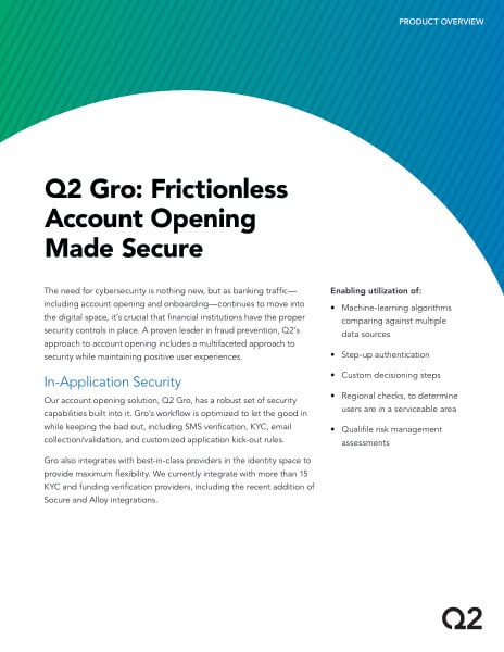 Q2 Gro: For frictionless AO made secure
