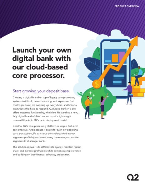 FIs: Launch a digital bank with our cloud-based core processor
