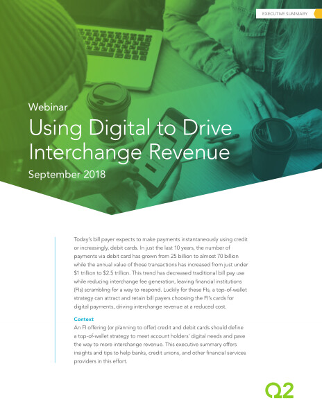 Using digital to drive interchange revenue